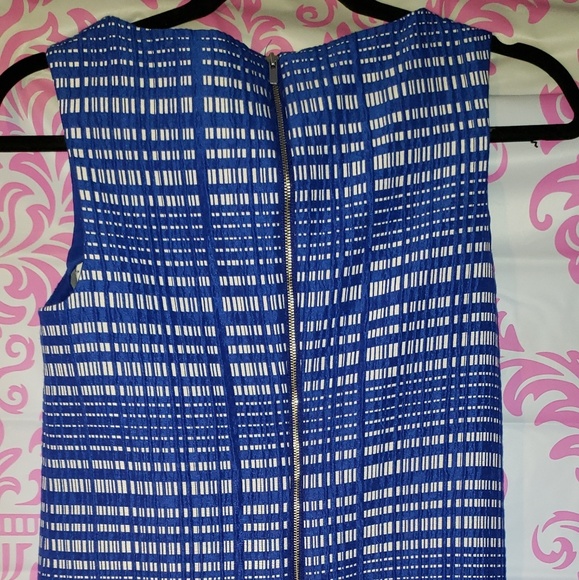 Banana Republic Blue & White Plaid Dress - Picture 3 of 6